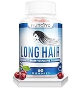 NutraPro Long Hair Gummies – Anti-Hair Loss Supplement for Fast Hair Growth of Weak, Thinning Hai...