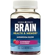 Natural Vitality Brain Health & Memory Gummies; Provides Daily Brain Health Support; Functional M...