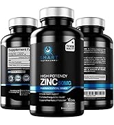 High Potency Zinc Picolinate 50MG- Vegan Zinc Supplement, Supports Immune Health & Energy - 60 Ca...