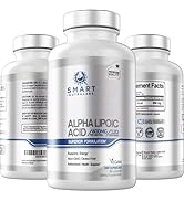 Alpha Lipoic Acid 600mg Per Serving, 240 Vegan Capsules- Gluten Free, Pure Non-GMO ALA- Supports ...