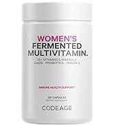 Codeage Women’s Daily Multivitamin, 25+ Vitamins & Minerals, Fermented, Organic Whole Foods, Prob...