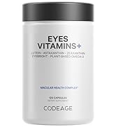 Codeage Eyes Vitamins - AREDS 2 Vitamins Formula Supplement - Astaxanthin, Lutein, Zeaxanthin, Me...